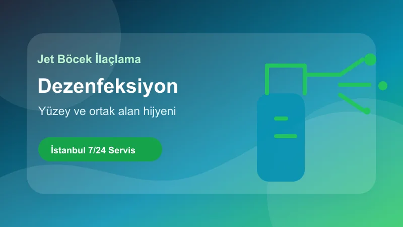 İstanbul dezenfeksiyon hizmetinde yüzey ve ortak alan hijyen uygulaması görseli