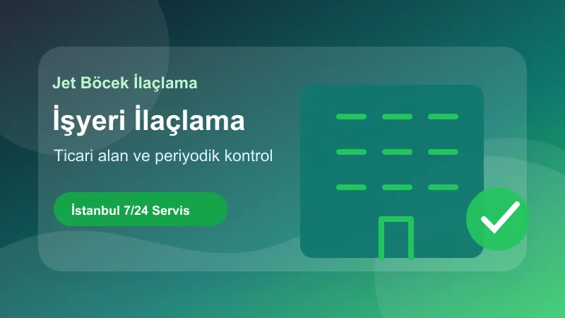 İstanbul işyeri böcek ve haşere ilaçlama hizmetinde ticari alan uygulaması görseli